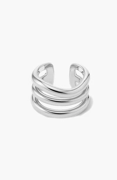 Yoj Arc Ring In Silver