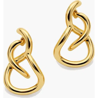 Yoj Aura Loop Earrings In Gold