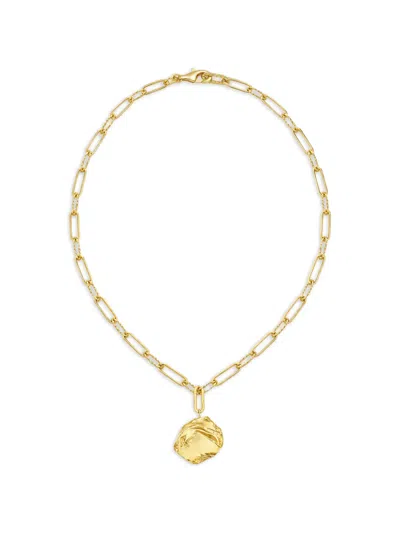 Yoj 체인 펜던트 네크리스 In Orange