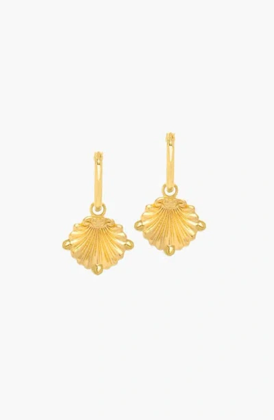 Yoj Conquela Midi Hoops In Gold