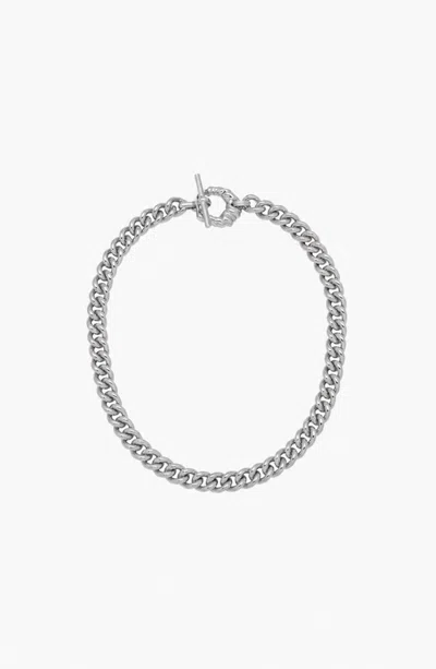 Yoj Coral Curb Chain In Silver