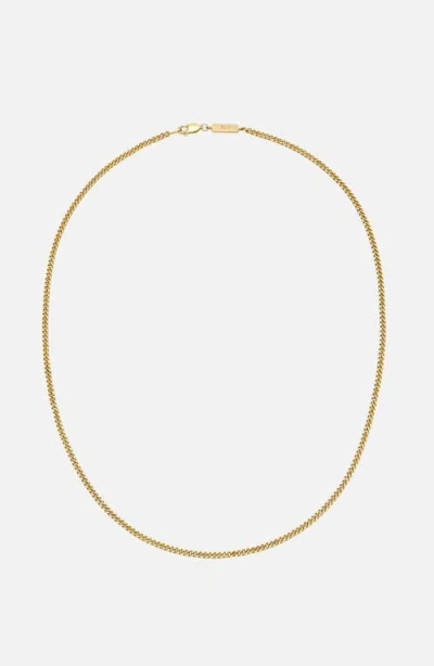 Yoj Curb Chain Necklace In Gold