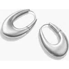 Yoj Eclipse Mini Hoops In Metallic