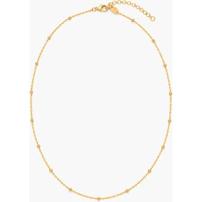 Yoj Falvo Beaded Choker Necklace In Gold