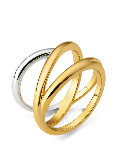 Yoj Fusion Intertwined Rings In Orange