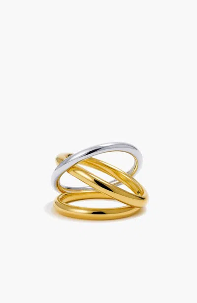 Yoj Fusion Ring In Two Tone