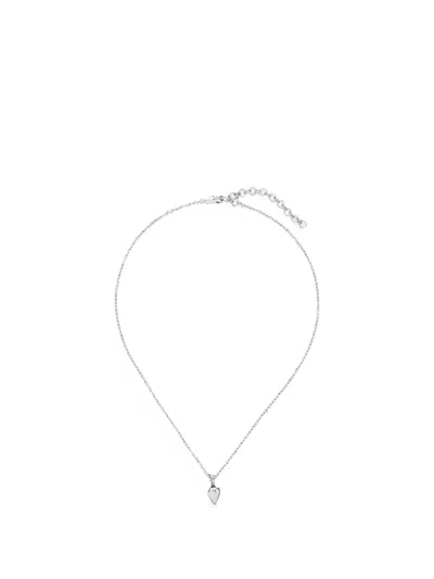 Yoj Heart-pendant Cable-link Necklace In Pink