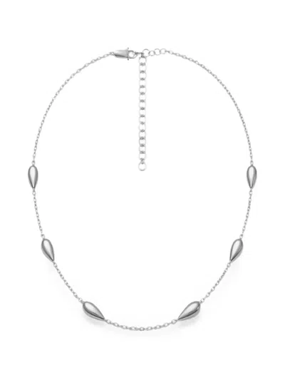 Yoj Kiss Teardrop-pendant Necklace In Pink