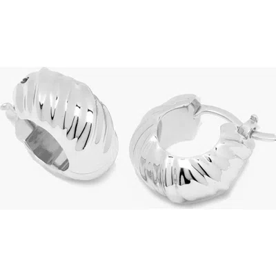 Yoj Kola Hoops In Silver