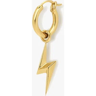 Yoj Lightning Single Hoop In Gold