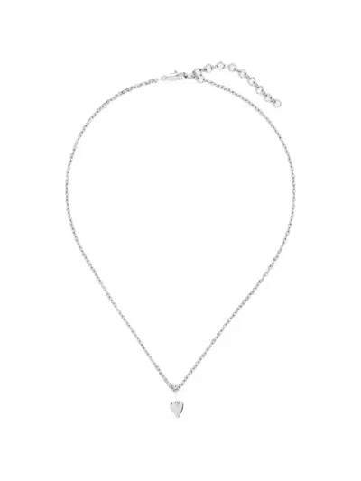 Yoj Loff Heart Pin Necklace In Red