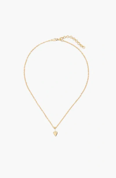 Yoj Loff Mini Heart Pin Choker In Gold