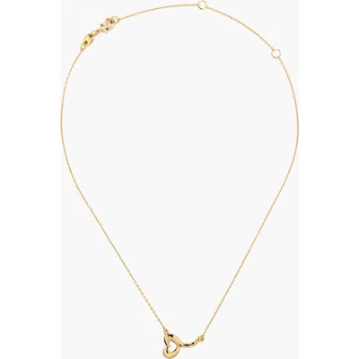 Yoj Love Heart Short Necklace In Red
