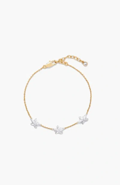 Yoj Luludi Flower Mix Metal Bracelet In Multi