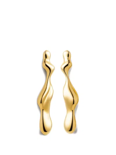 Yoj 마그마 드롭 이어링 In Green