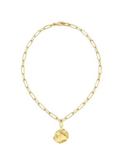 Yoj Mao Paperclip-chain Necklace In Pink