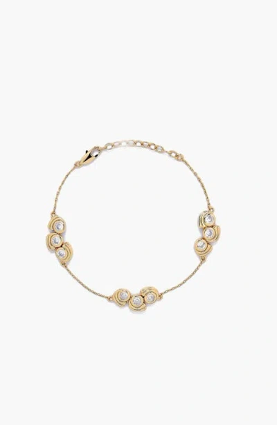Yoj Mavlo Chain Crystal Bracelet In Gold & Crystals