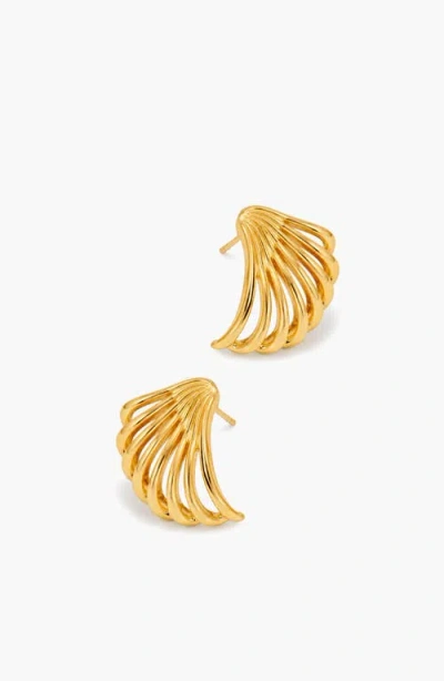 Yoj Maxi Claw Stud Earring In Gold