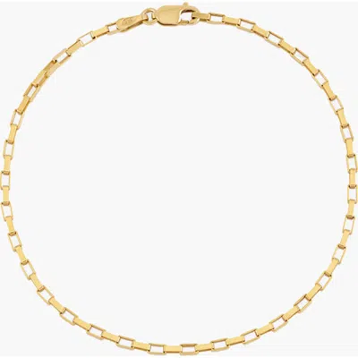 Yoj Mini Link Chain Bracelet In Gold