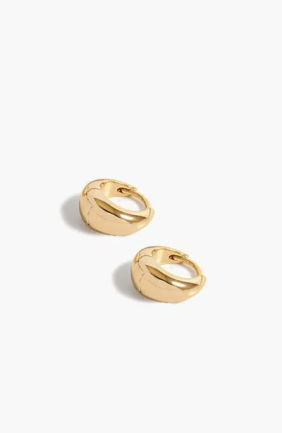 Yoj Mini Pebble Hoop Earrings In Gold