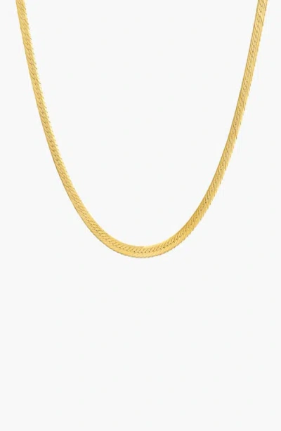 Yoj Montana Grande Snake Chain Necklace In Gold