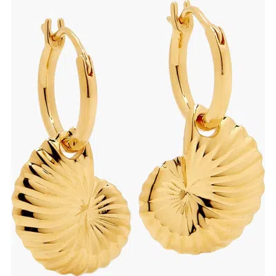 Yoj Moro Charm Hoop Earrings In Gold