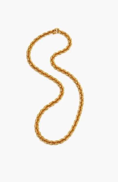 Yoj Oto Chain Necklace In Gold