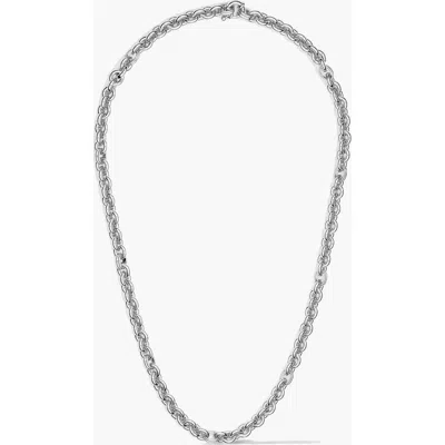 Yoj Oto Chain Necklace In Silver
