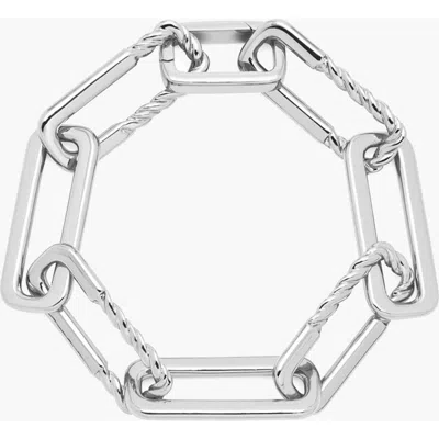 Yoj Oto Maxi Rope Chain Bracelet In Silver