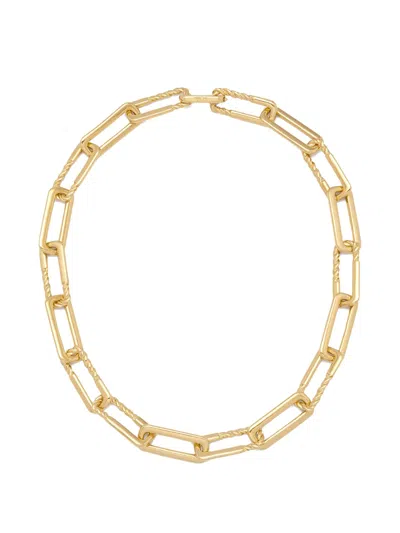 Yoj 오토 로프 직사각 체인 네크리스 In Pink