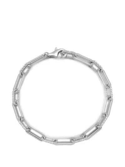 Yoj Oto Slim-rope Chain Bracelet In Metallic