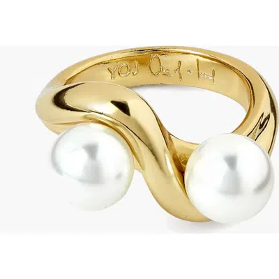 Yoj Pearl Palermo Ring In Gold