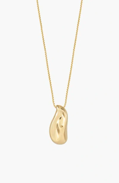 Yoj Perto Maxi Pendant Necklace In Gold