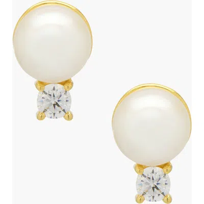 Yoj Perto Pearl Stud Earring In Gold