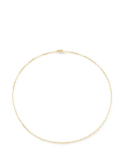 Yoj Rectangular-link Necklace In Gold