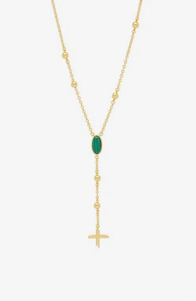Yoj Rosary Necklace In Gold