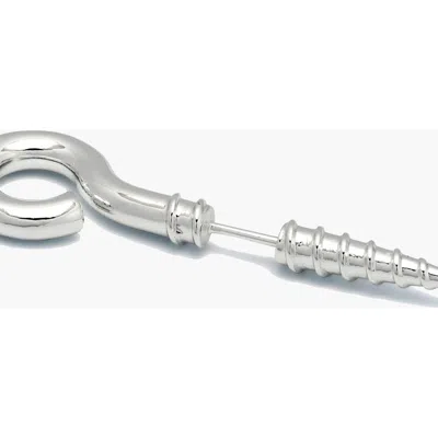 Yoj Screw Stud Earring In Silver