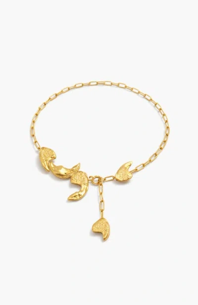 Yoj Shell Oldi Medium Necklace In Gold