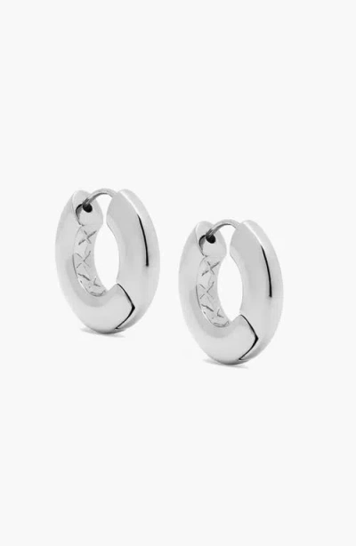 Yoj Sirso Maxi Chubby Hoop Earrings In Silver