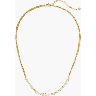 Yoj Stan Celestial Crystal Necklace In Gold