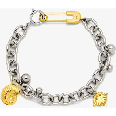 Yoj Stella Curb Chain Bracelet In Metallic