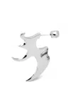 Yoj X Cutout Claw Earring In Silver