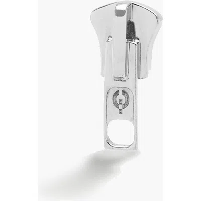 Yoj Zip Me Up Single Stud In Silver