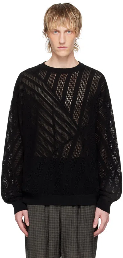 Yoke Black Stripe Sweater