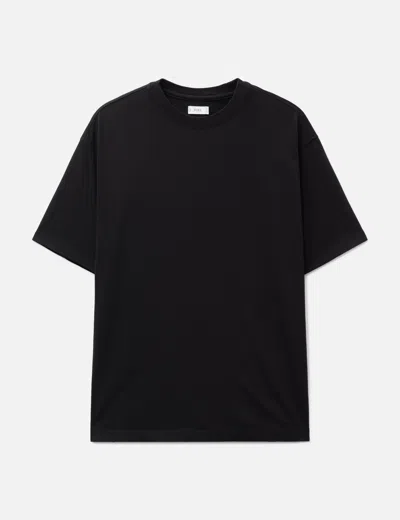 Yoke Suvin Cotton  T-shirt In Black/黑色/블랙/ブラック