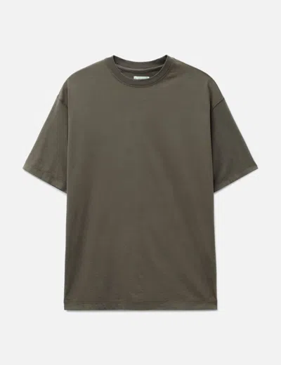 Yoke Suvin Cotton  T-shirt In Grey/灰色/그레이/グレー
