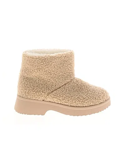 Pre-owned Yoki Kids' Ankle Boots In Tan