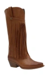 Yoki Avery Fringe Western Boot In Multi