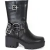 Yoki Blakely Buckle Boot In Black