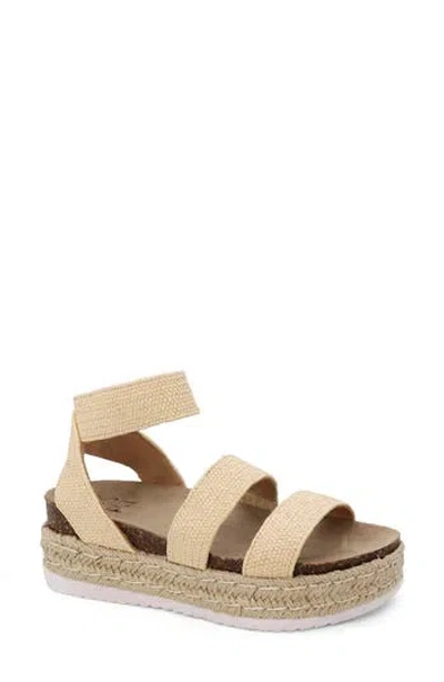 Yoki Chiara Espadrille Platform Sandal In Crochet